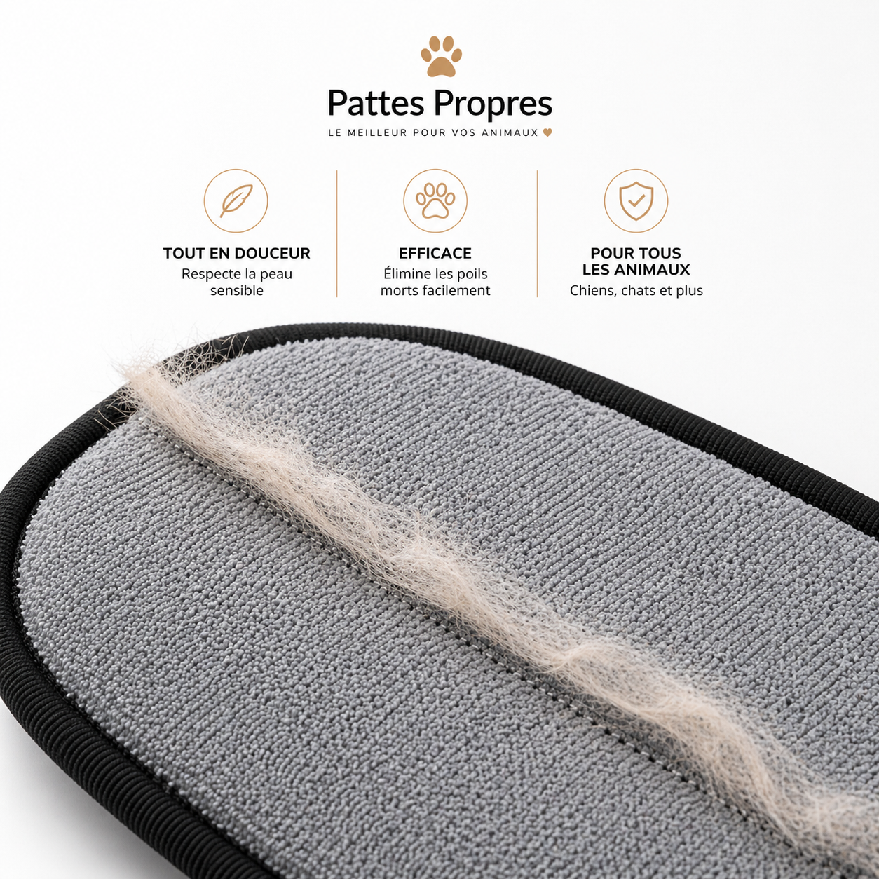 Gant Pattes Propres™ — Élimine les poils en 30 secondes