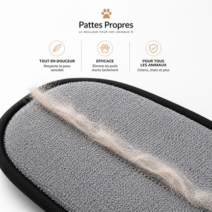 Gant Pattes Propres™ — Élimine les poils en 30 secondes